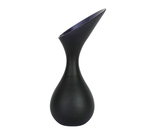 vase en verre Gyste - noir - HAUTEUR 33 CM - SEMA DESIGN