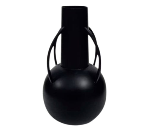 vase en métal KORIA - noir mat - HAUTEUR 33 CM - SEMA DESIGN