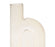 Vase en verre forme design - jaune ambré - HAUTEUR 19.5 CM - SEMA DESIGN - COTE TABLE