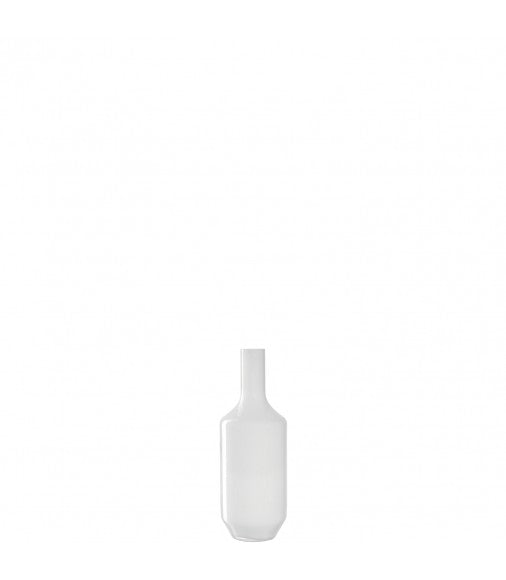 vase en verre blanc - milano neve - taille 18 cm - LEONARDO