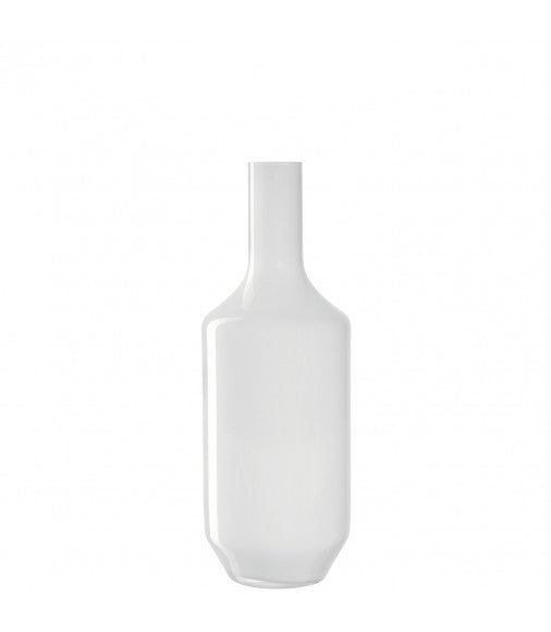 vase en verre blanc - milano - taille 39 cm - LEONARDO