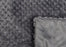 plaid damier gris anthracite - polyester tout doux - doublé - 130x170 cm - AMADEUS