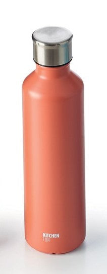 bouteille isotherme 500ml - uni mat terra - 12h chaud - 24h froid - double paroi inox