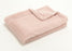 plaid - motif chevron - rose clair - 130 x 170 cm - polyester - AMADEUS KORB