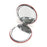 miroir de sac personnalisé Maman d'amour - rond 7 cm - synthétique - rose écriture dorée - amadeus cades