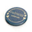 miroir de sac personnalisé maîtresse adorée - rond 7 cm - synthétique - bleu pétrole écriture dorée - amadeus cades