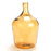VASE EN VERRE - FORME dame jeanne - moutarde - HAUTEUR 30 CM - amadeus cades