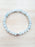Bracelet de pierres véritables d'Aigue Marine - 6 mm - Chakra Gorge  - Bleu clair
