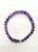 Bracelet de pierres véritables d'Améthyste - 6 mm - Chakra Frontal et Coronal - Violer