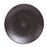assiette plate en grès - basalte - minéral volcanique  - marron - 27 cm - Table Passion