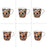mug porcelaine - collection ethnic - mulitcolore - 23 cl - coffret cadeau 6 mugs - Table Passion