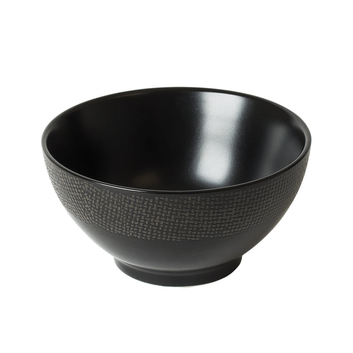 bol en grès - noir- 14 cm - collection Vesuvio - Table passion