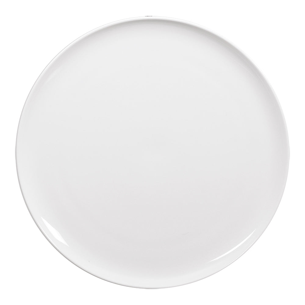 assiette plate en porcelaine - selena - blanc - 26.5 cm - Table Passion