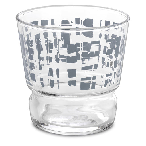 verre à eau - verre à apéritif - verre à jus de fruits - 28cl - brera- motif gris - table passion