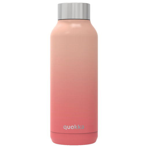 bouteille isotherme - double paroi inox - chaud 12h - froid 18h - marque quokka - rose pêche - 510ml - TABLE PASSION
