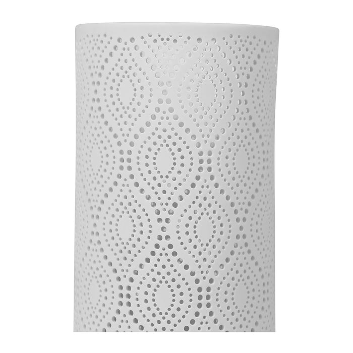lampe cylindre orient - porcelaine bisctuit - 12 x 28 cm - SEMA DESIGN