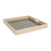 plateau palméo émeraude - mdf et verre - carré - plateau à rebords - SEMA DESIGN