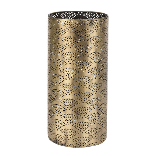 Lampe cylindre métal - motifs japonais - couleur laiton - SEMA DESIGN