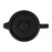 théière avec filtre inox - grès - noir mat - sous théière acacia - 1 litre - SEMA DESIGN