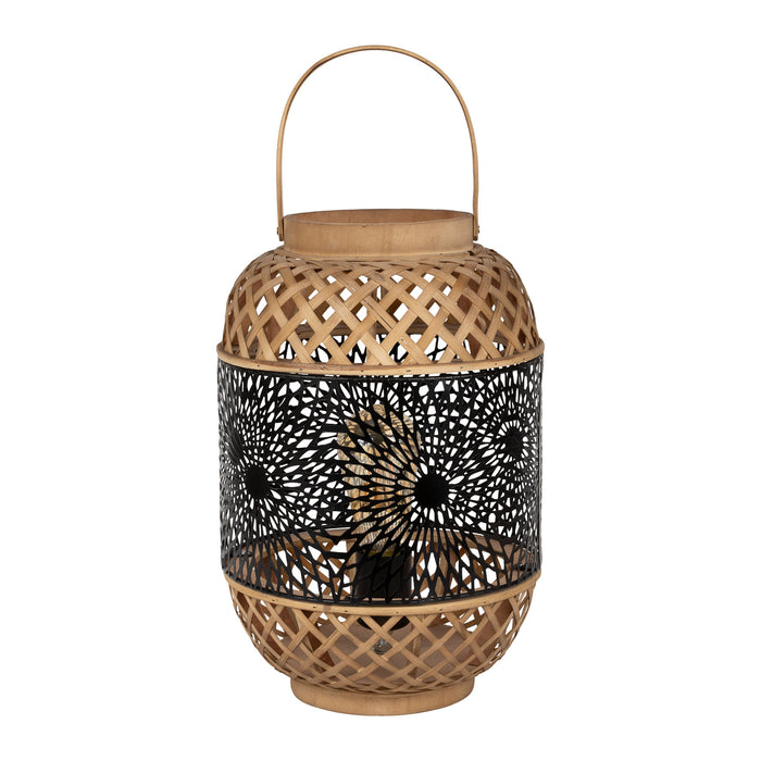 lampe lanterne bambou et métal - modèle rosalie - SEMA DESIGN