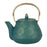 théière en fonte - bleu canard - anse dorée' - filtre inox - 1 litre - SEMA DESIGN