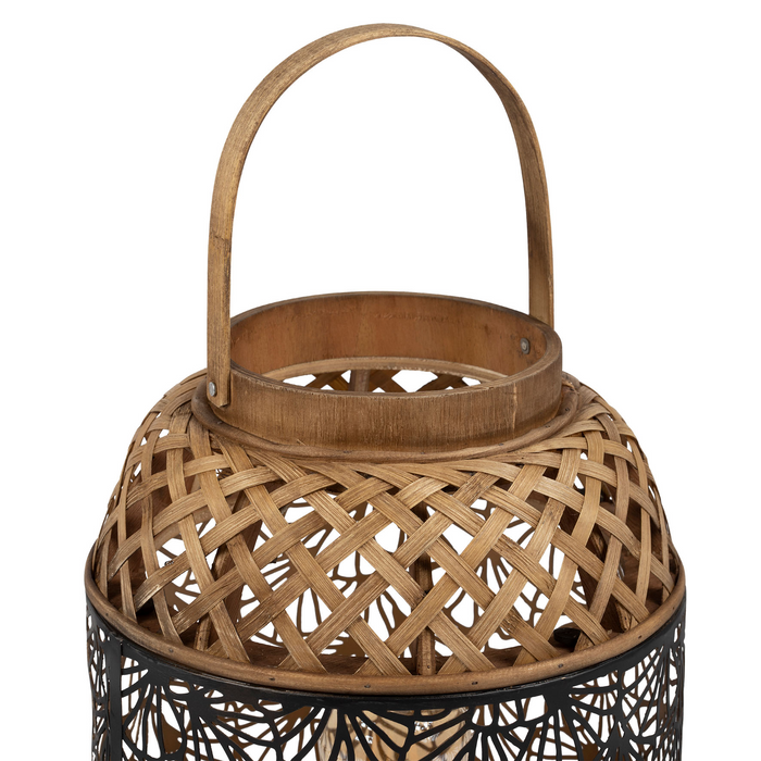 lampe lanterne bambou et métal - modèle flaural- SEMA DESIGN