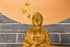 bouddha méditation or - hauteur 20cm  - résine