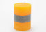 bougie cylindre moutarde - 10x7- Amadeus