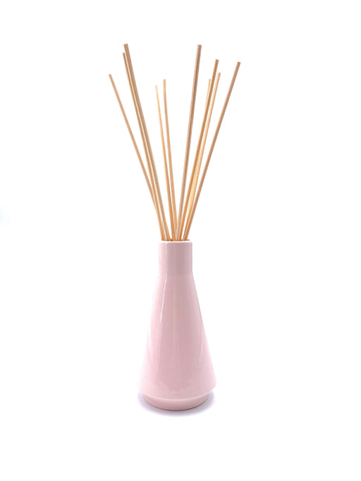 vase pyramide - rose - céramique - soliflore - diffuseur de parfum - DRAKE