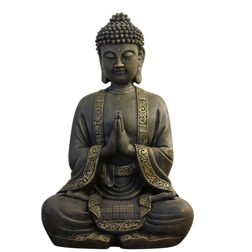 bouddha méditation - résine - hauteur 40 cm