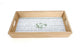 plateau green life - rectangulaire avec rebords - bois 