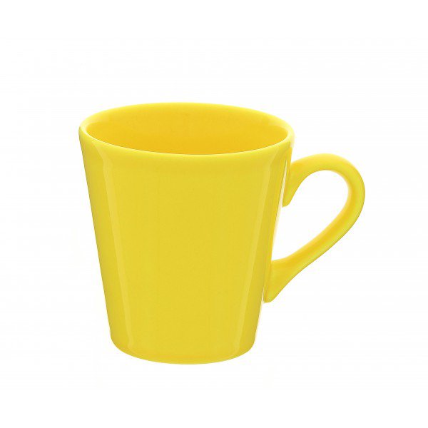 mug faïence jaune citron - 27.5 cl