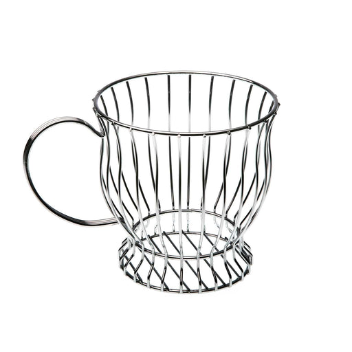 corbeille à fruits - tasse - métal acier inoxydable