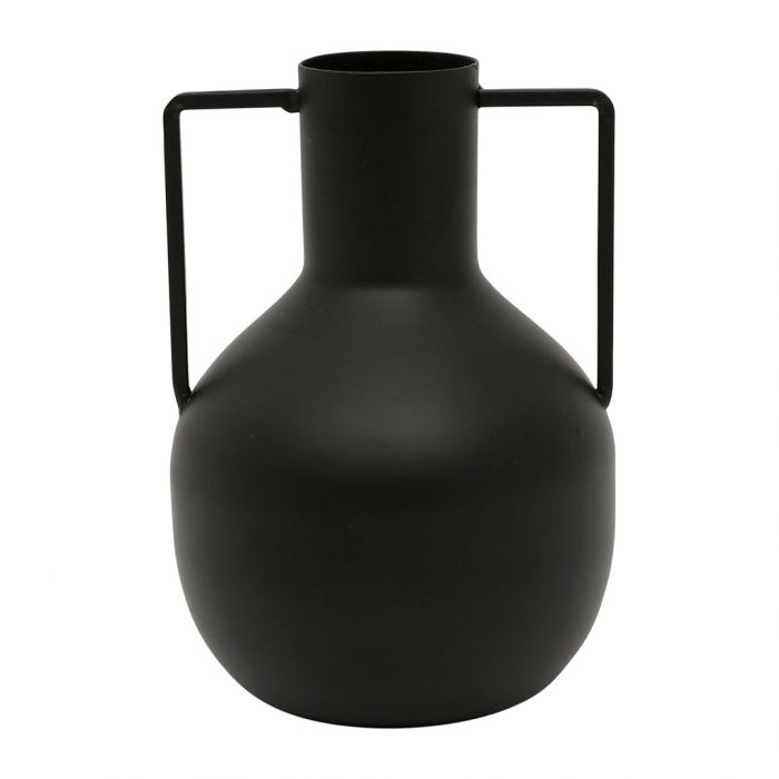 vase en métal palmchik - noir mat - HAUTEUR 16 CM - SEMA DESIGN